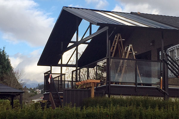 Glass Patio Cover